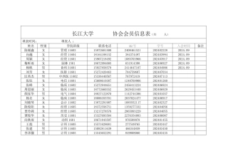 爱家成员信息表
