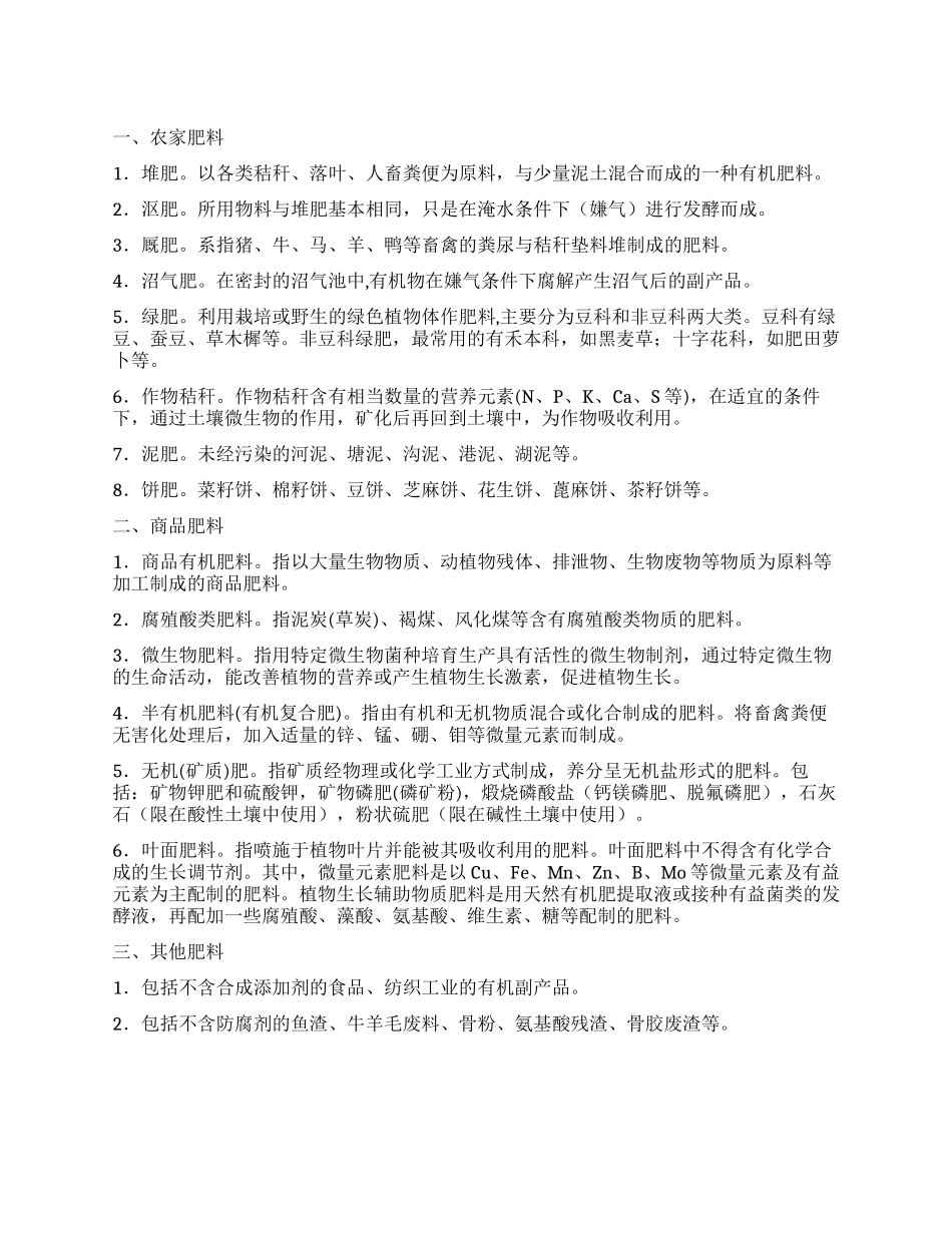 生产绿色食品使用啥肥料_第1页