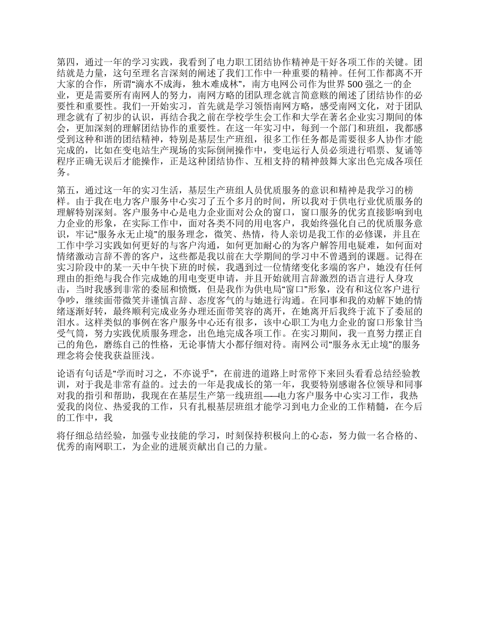 电力个人工作总结_第2页