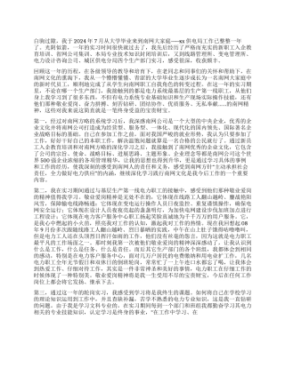 电力个人工作总结