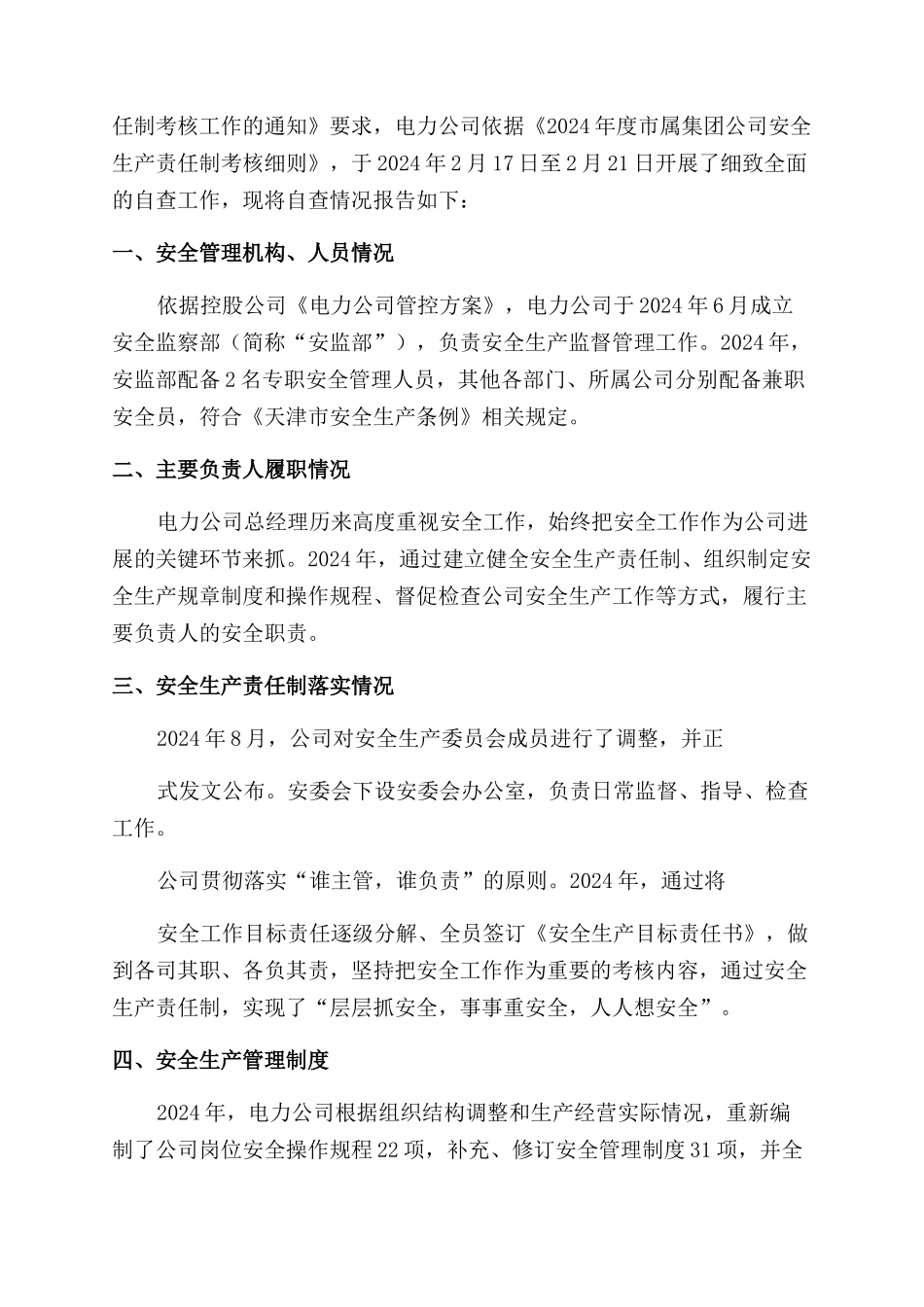 电力安全自查报告_第2页