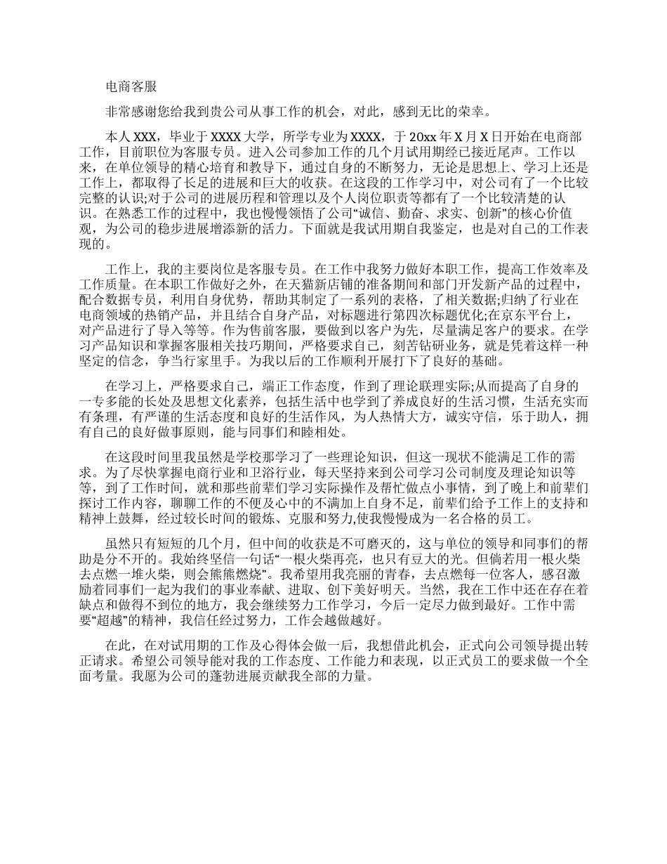 电商客服工作总结例文｜电商客服工作总结（8页）_第3页