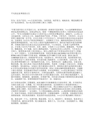 电器安装公司经理先进事迹材料