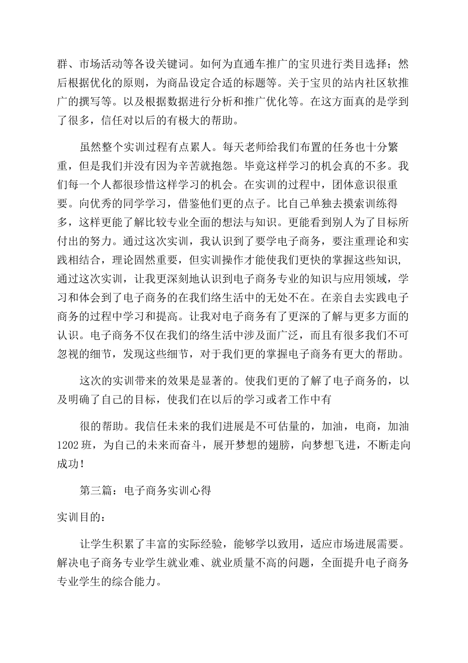 电子商务实训心得_第3页