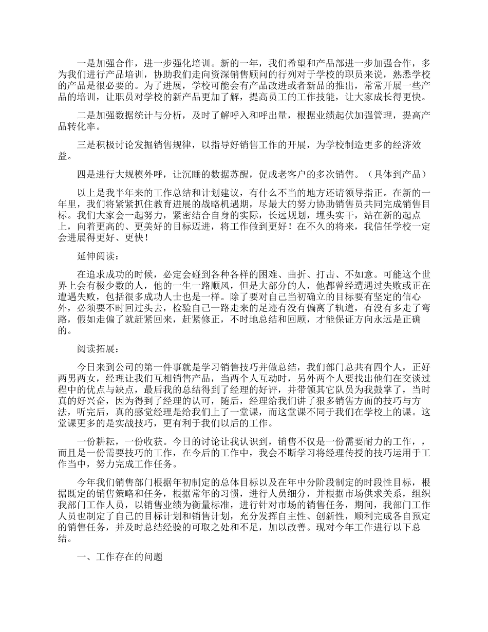 电话销售年终工作总结_第2页