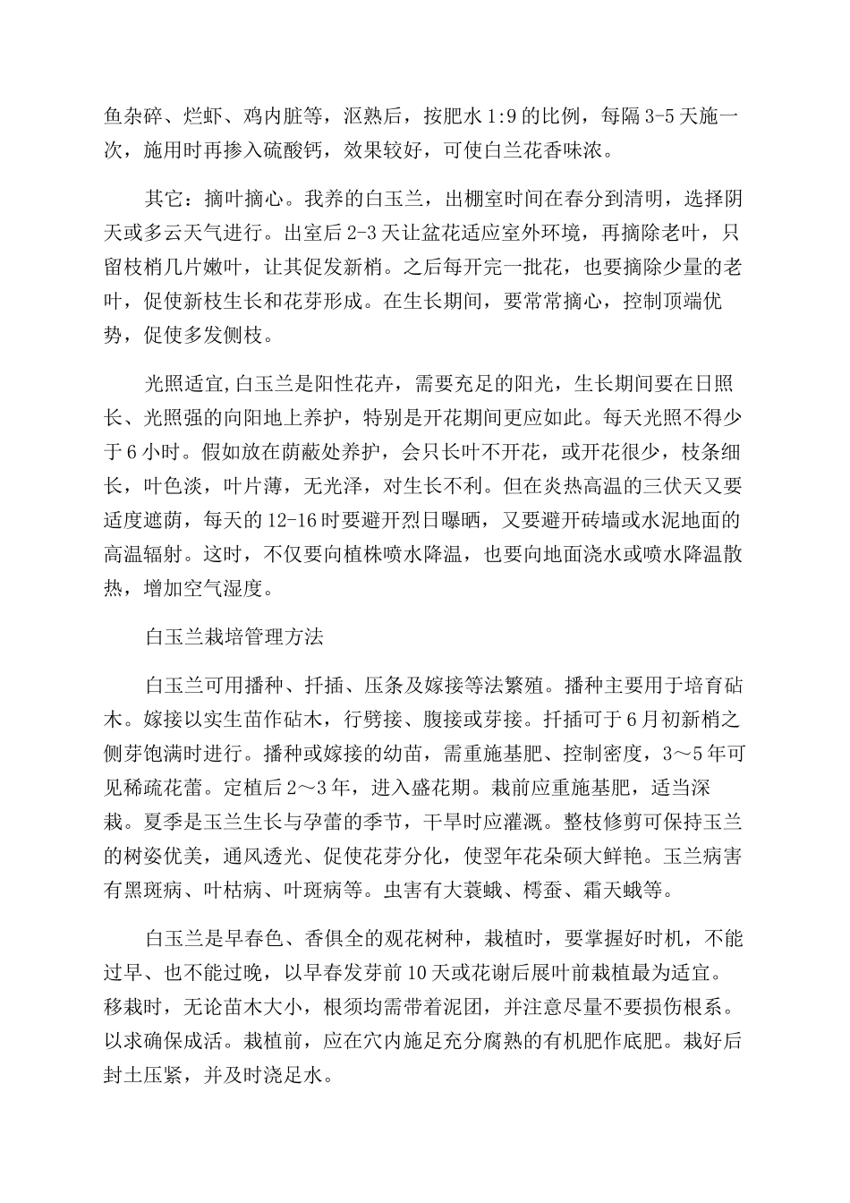 白玉兰的管理方法是什么_第3页