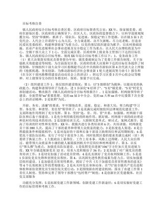 目标考核自查报告