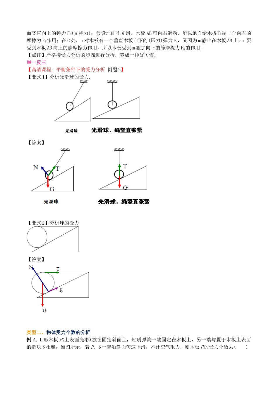 知识讲解-平衡条件下的受力分析-_第3页
