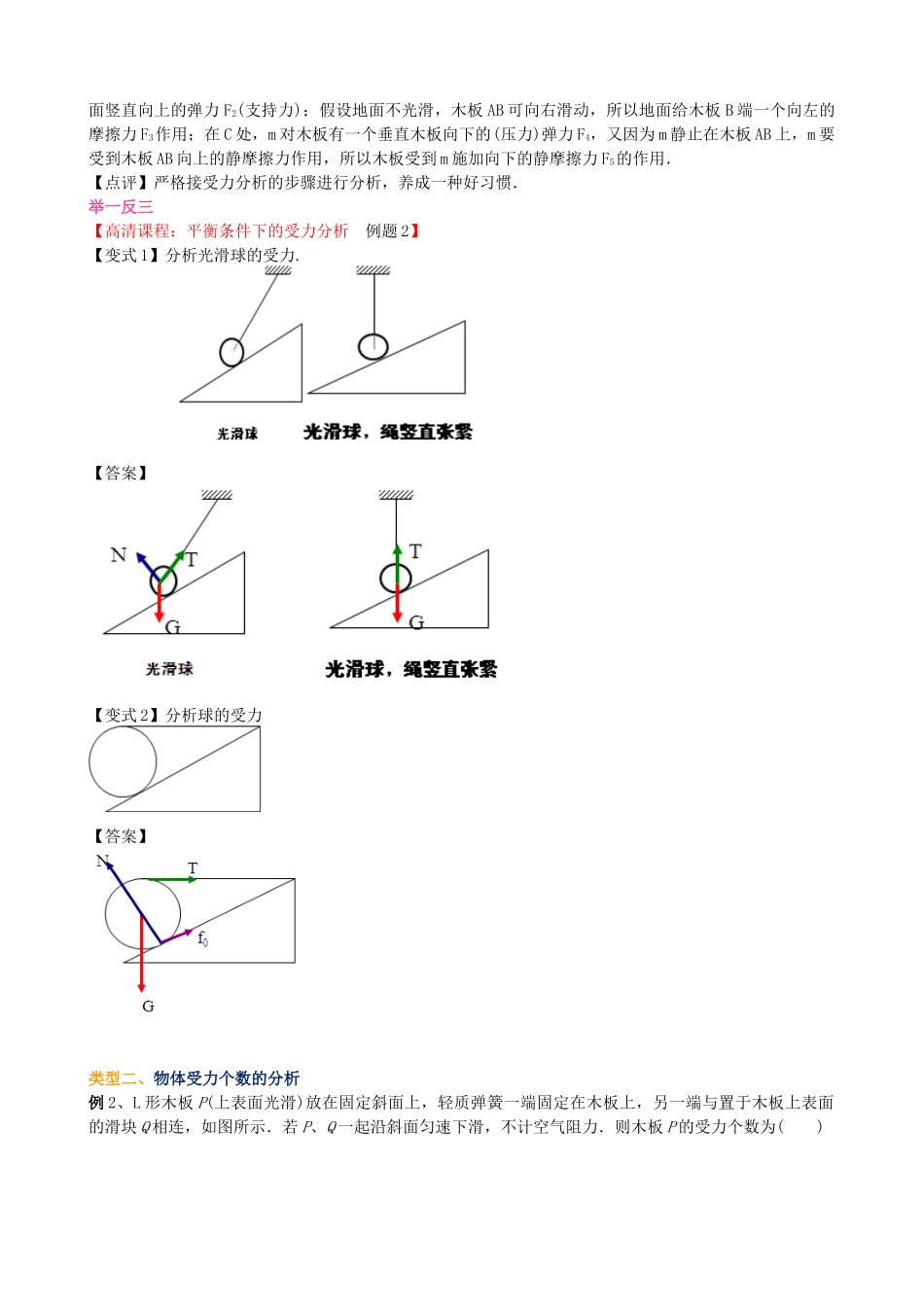 知识讲解--平衡条件下的受力分析--_第3页