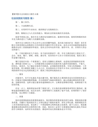 社会实践实习报告3篇