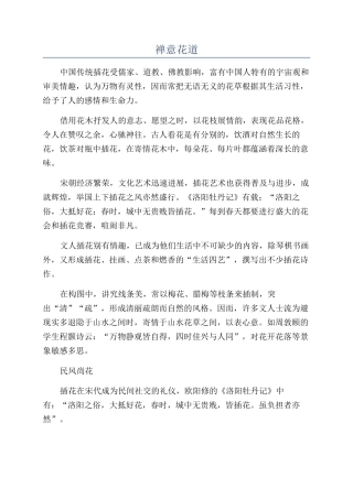 禅意花道-精品文档