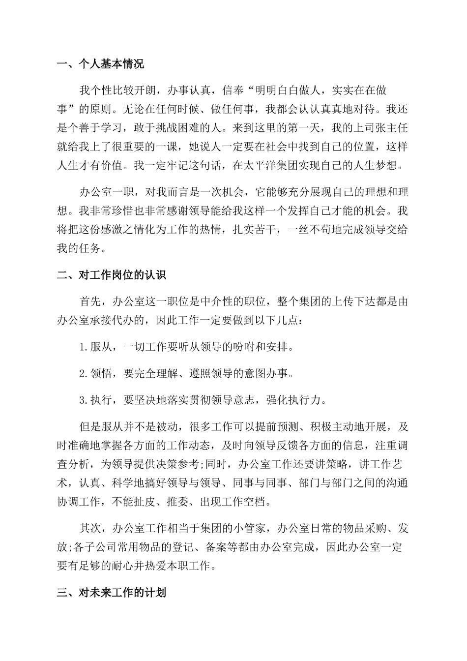 秘书新年个人计划_第3页