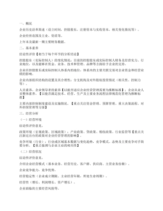 租赁项目尽职调查报告