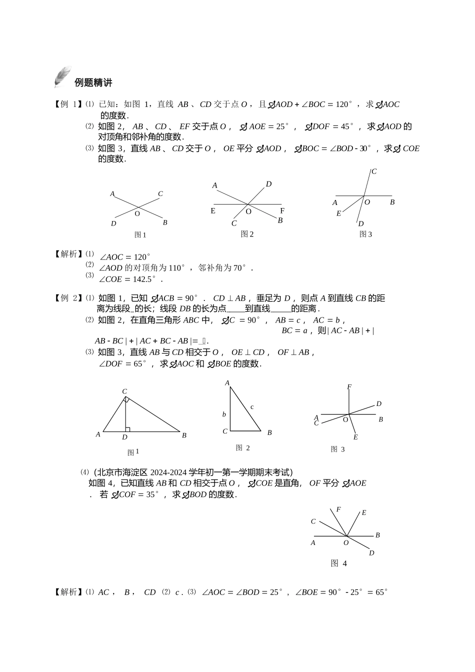 第12讲.相交线与平行线.提高班.教师版.doc_第2页