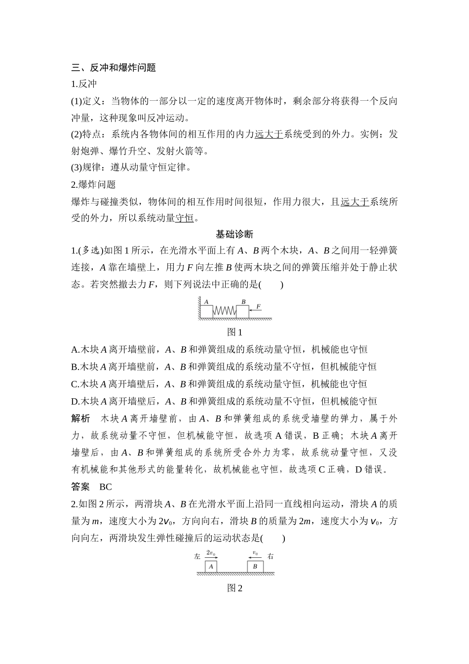 第2讲-动量守恒定律及其应用_第2页