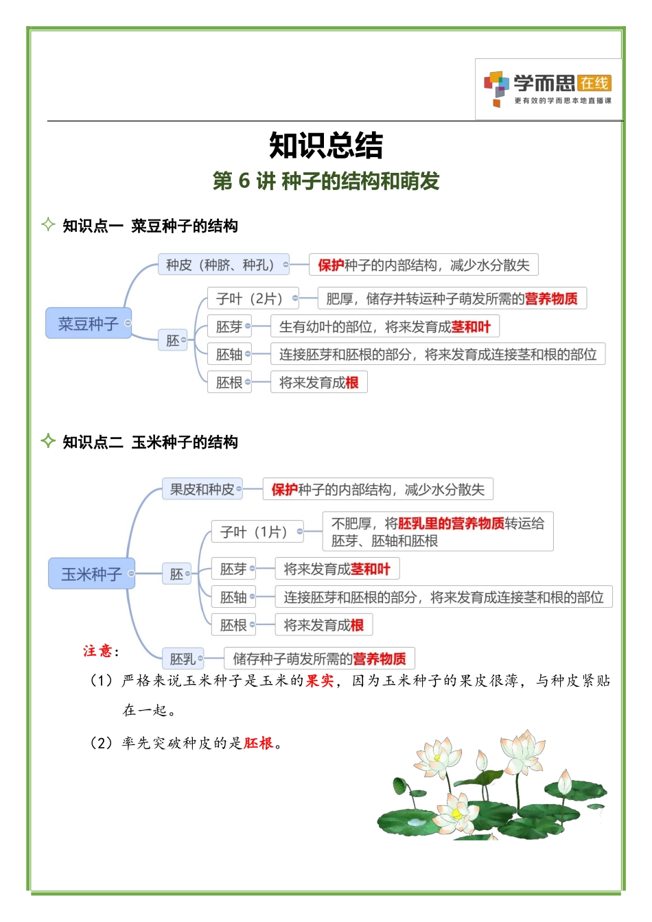 第6讲-种子的结构和萌发_第1页