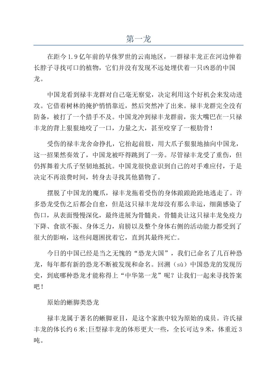第一龙-精品文档_第1页