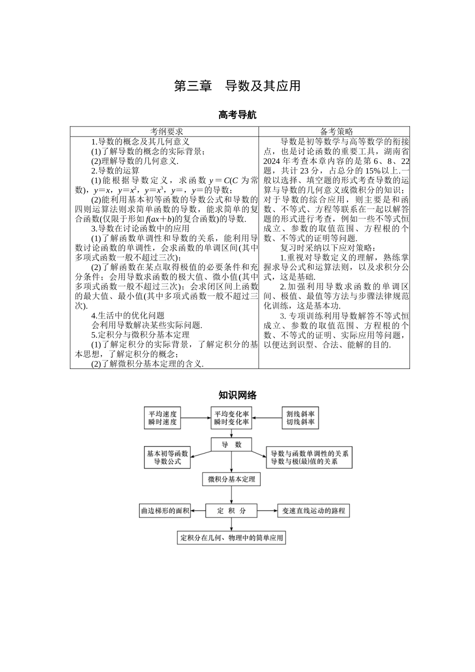 第三章——导数及应用_第1页