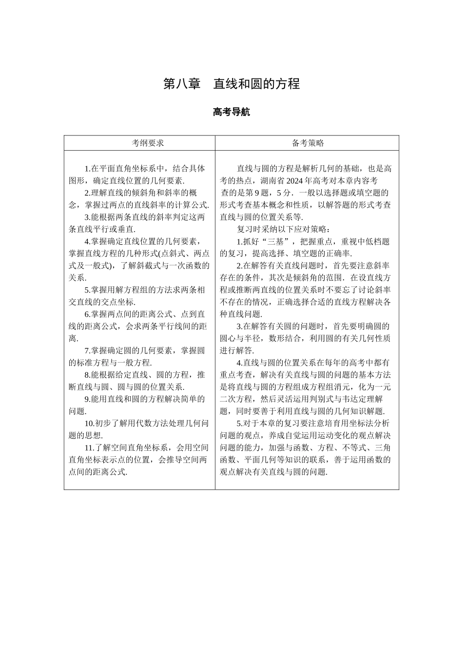 第八章——直线和圆的方_第1页