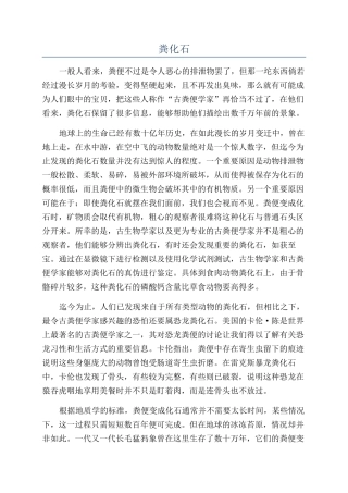 粪化石-精品文档