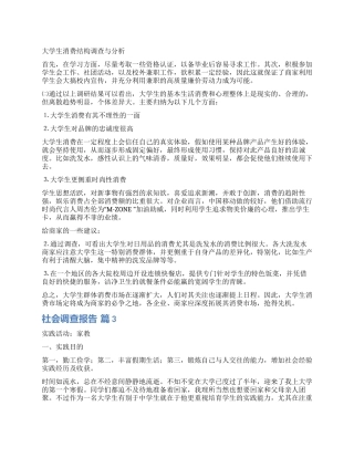 精选社会调查报告模板合集6篇