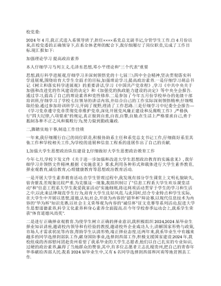 系党总支副书记2024年述职报告