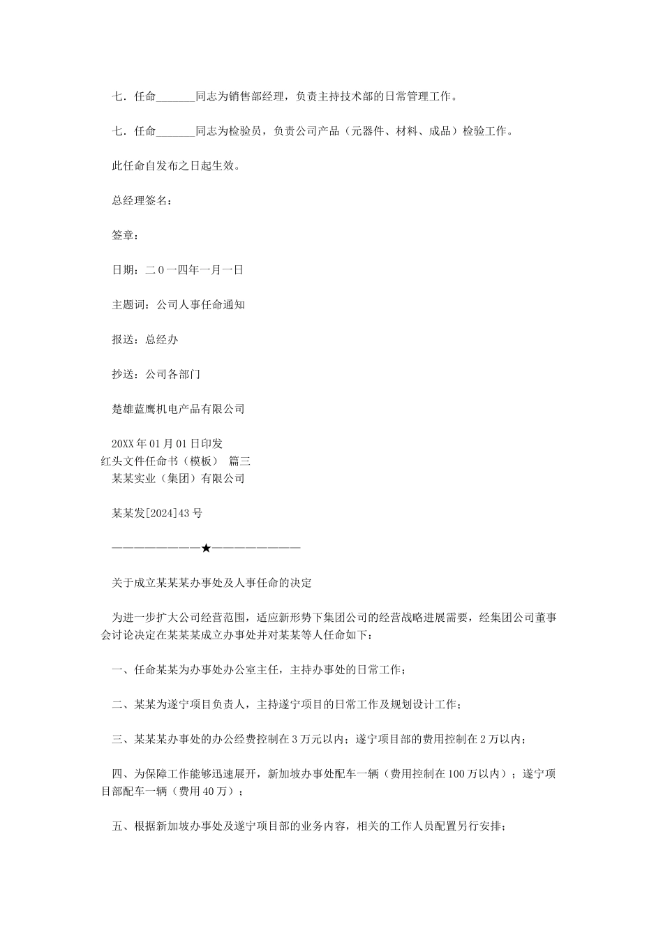 红头文件任命书_第2页