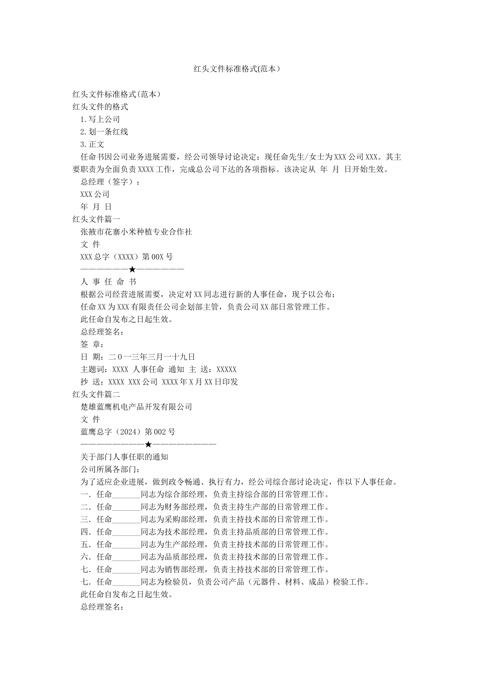 红头文件标准格式(范本)_第1页