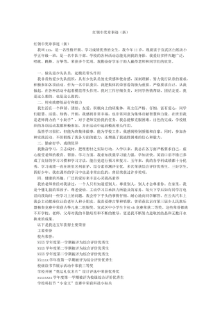 红领巾奖章事迹