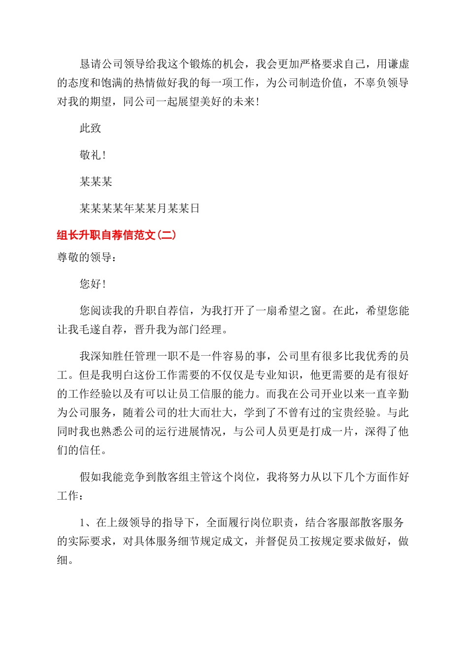 组长升职自荐信怎么写参考_第2页