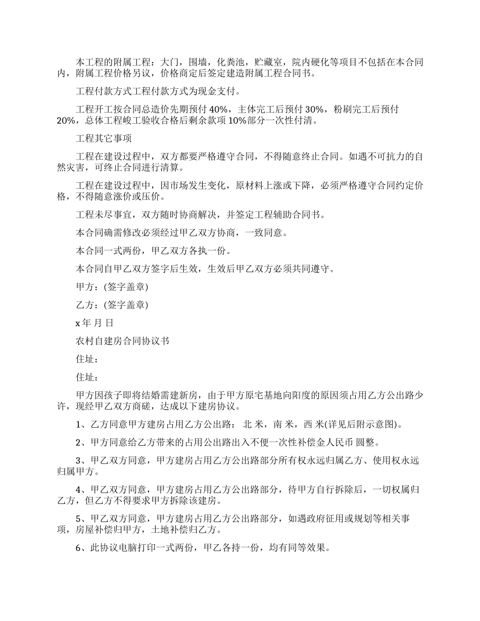 经典版自建房购房合同范本_第3页