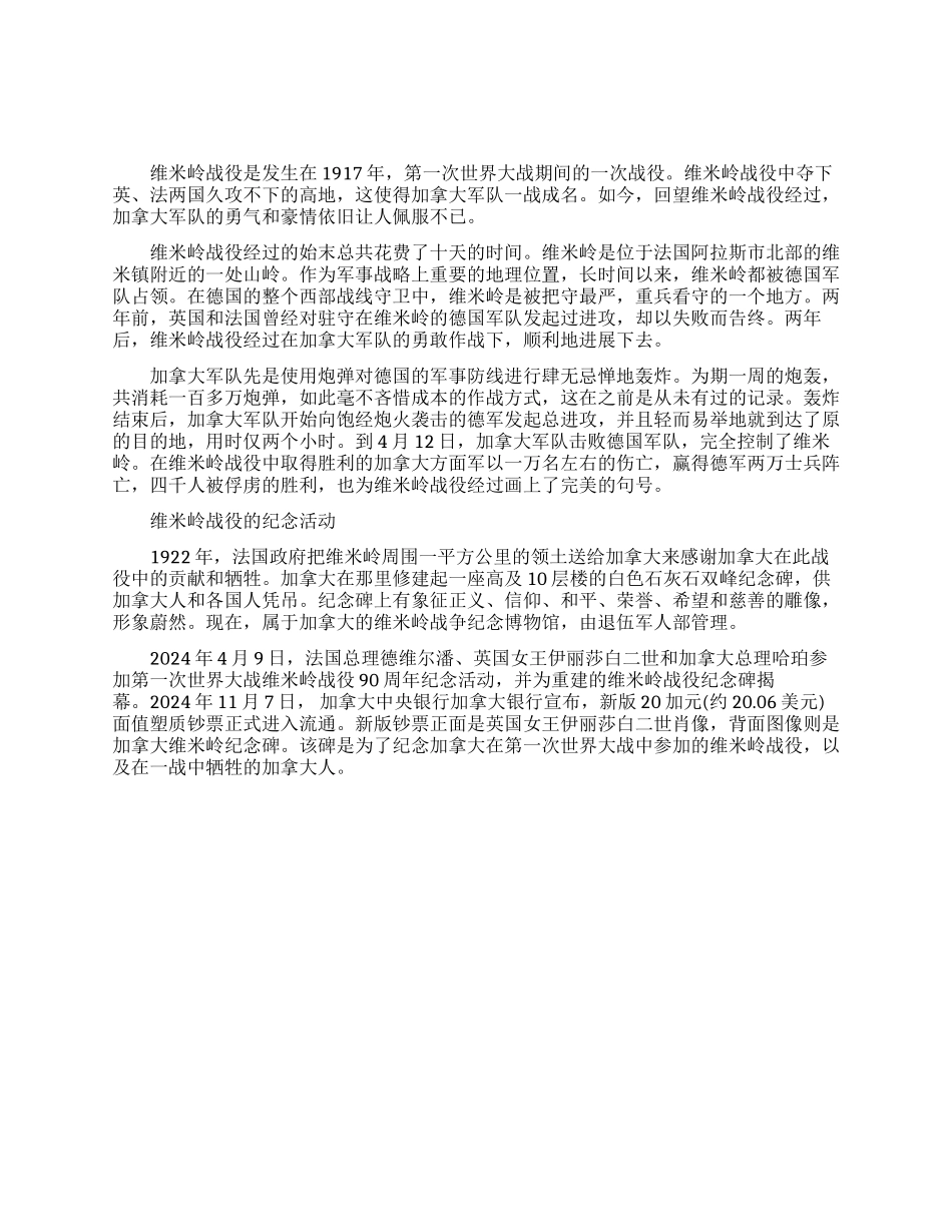 维米岭战役的过程介绍_第1页
