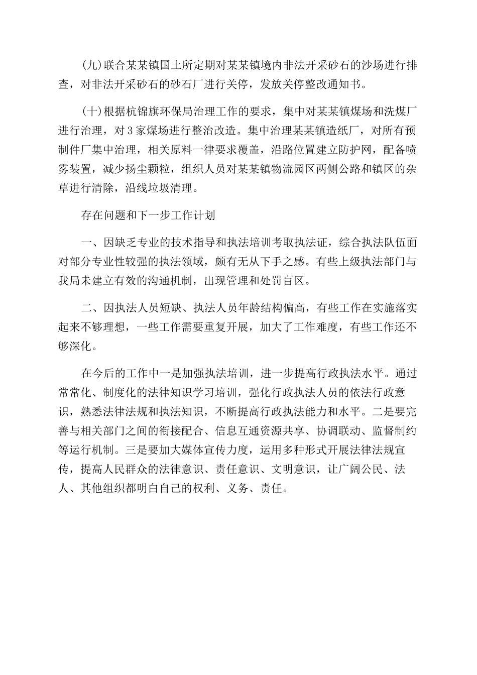 综合执法局年工作总结范文_第3页