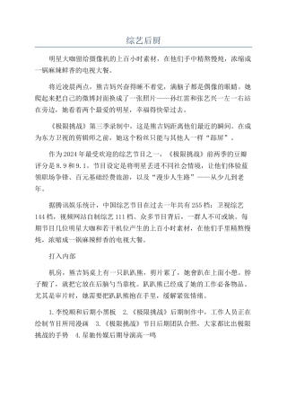 综艺后厨-精品文档