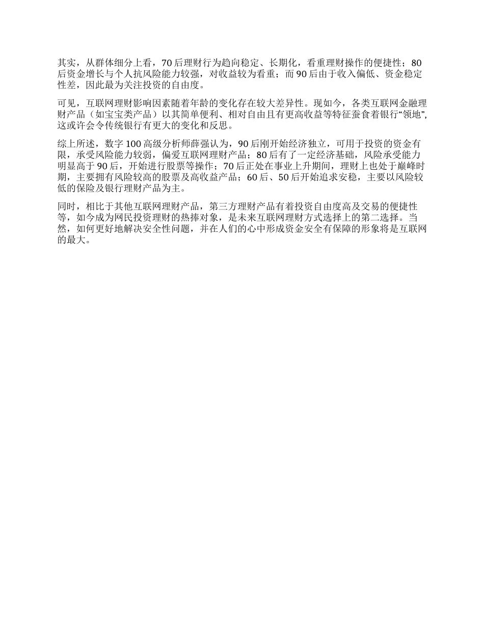 网民理财投资行为调查报告_第3页