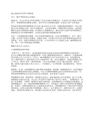 网络模特生存现状调查报告