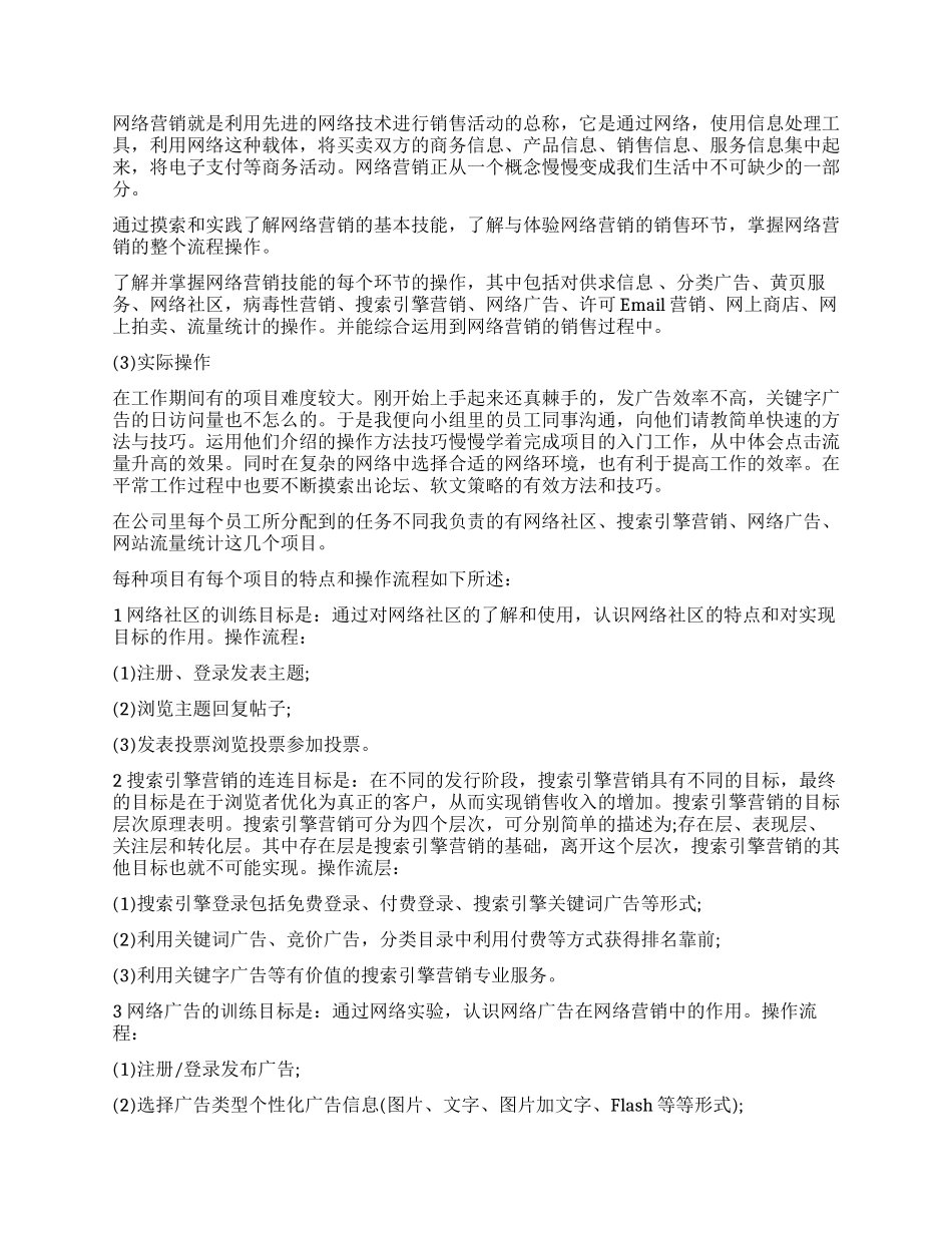 网络销售学生实习报告_第3页
