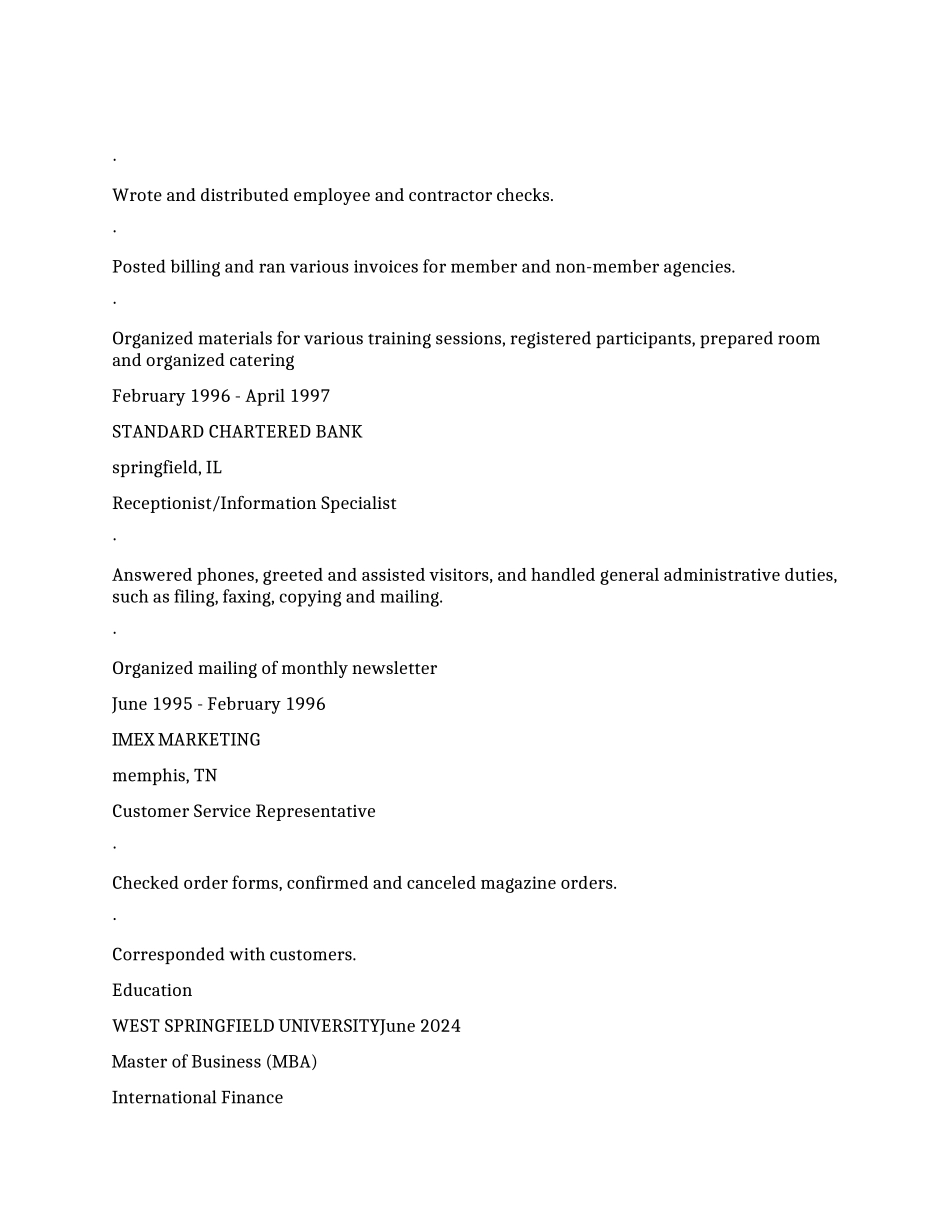 美国七种地道英文简历模版_第2页