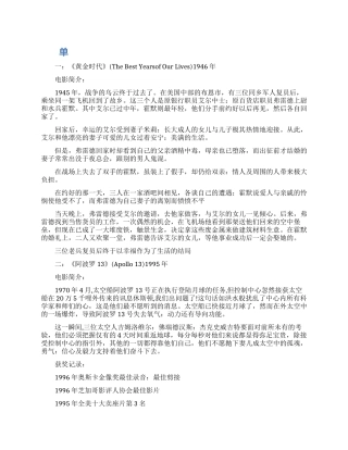 美国励志电影排行榜