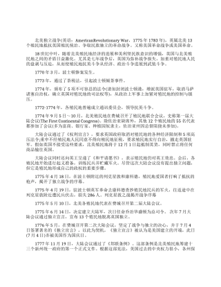 美国独立战争的背景简介