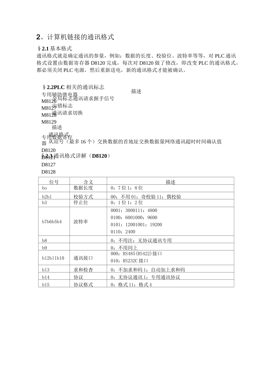 自编三菱PLC通讯协议_第3页