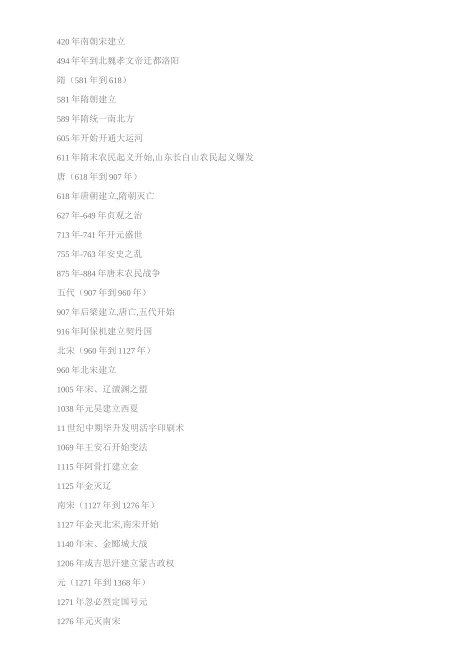 初中历史中国及世界重大事件时间表_第3页