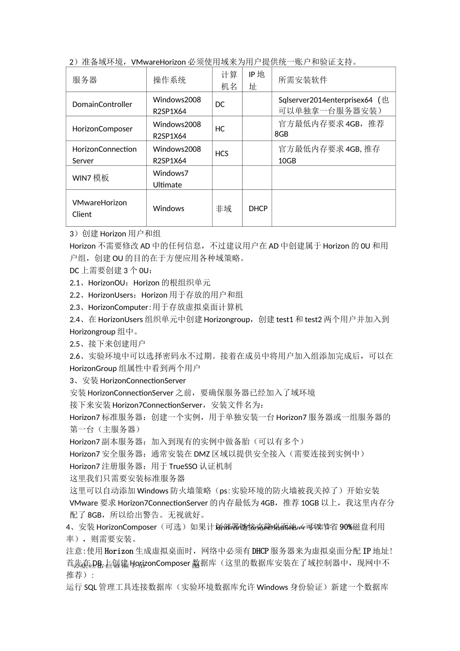 桌面虚拟化部署VMware Horizon View 7部署图文教程_第3页