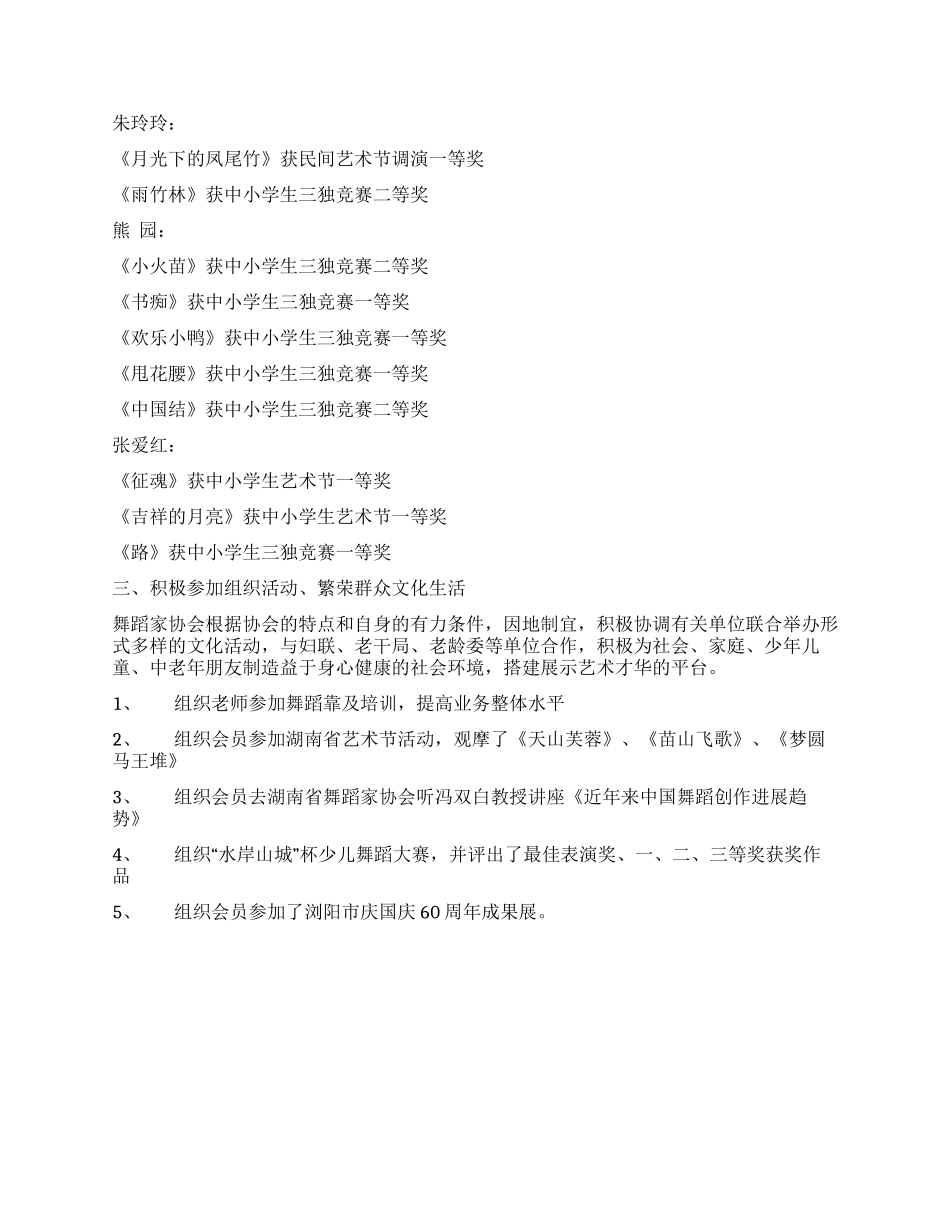 舞协2024年工作总结_第2页