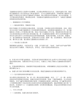 艾滋病防治工作总结
