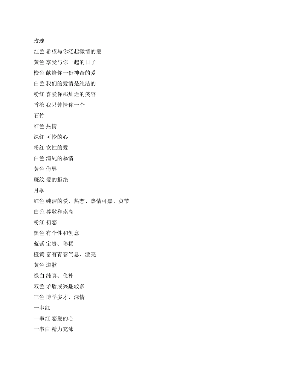 花色寄深情祝贺语_第1页