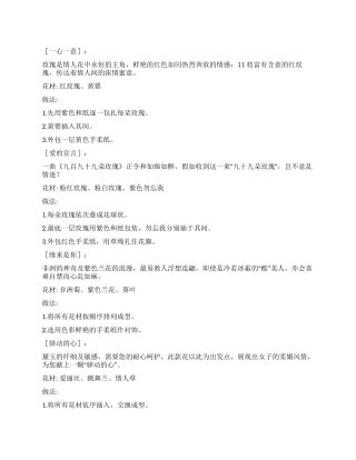 花语实例祝贺语