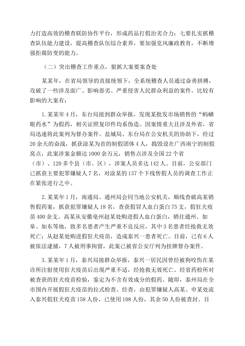药品稽查年终总结范文_第3页