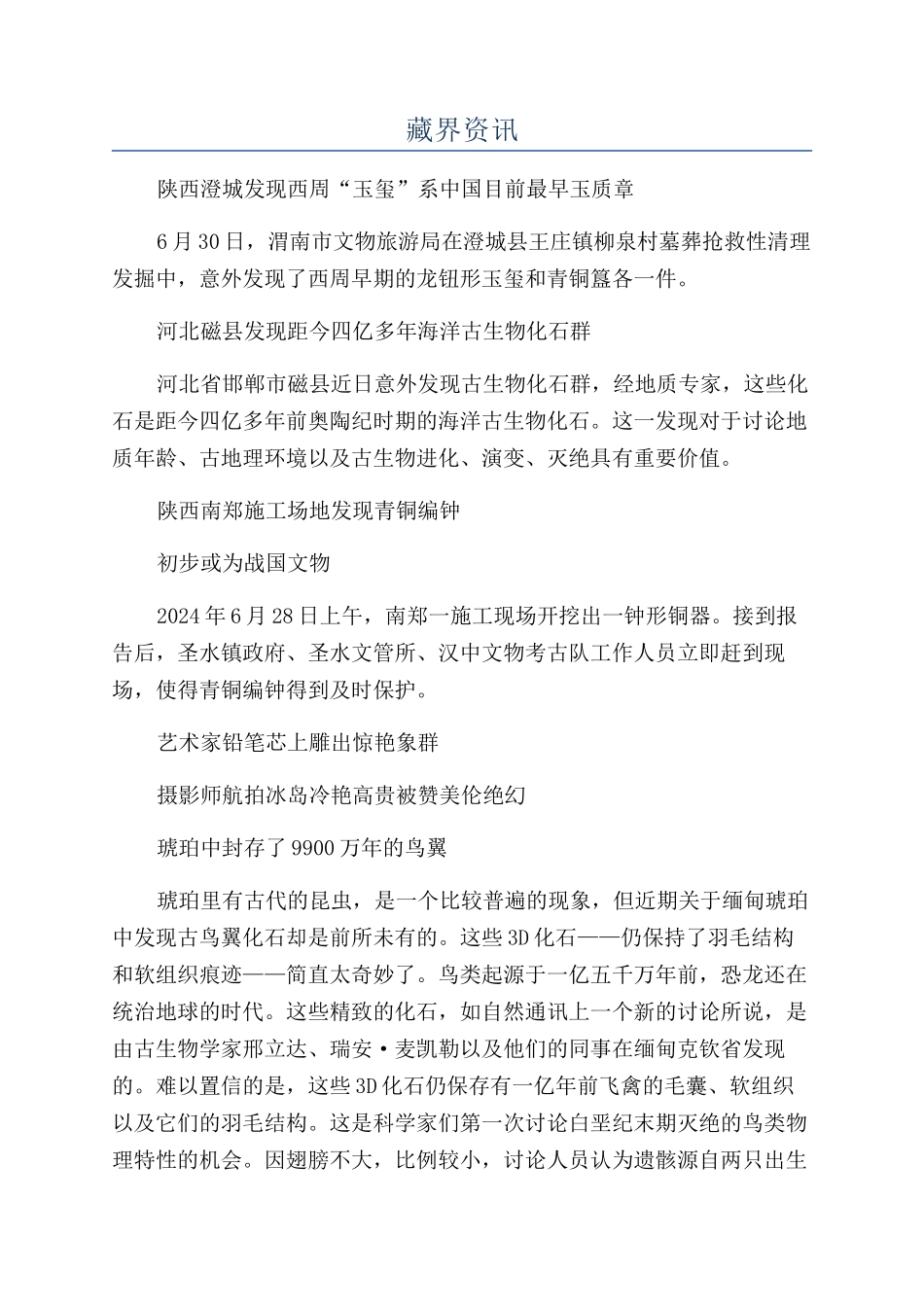 藏界资讯-精品文档_第1页