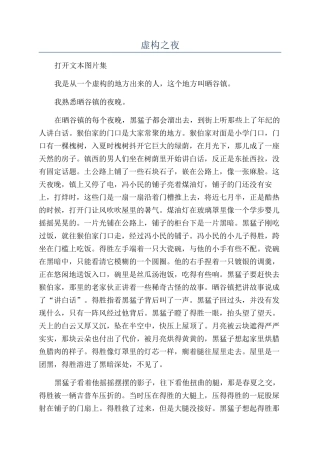 虚构之夜-精品文档